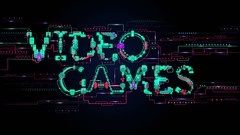 Dark abstract Technology Typography artwork video games 