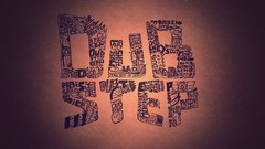 Dark abstract Typography dubstep minimalistic