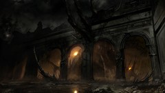 Dark Alone in the Dark artwork video games fantasy art