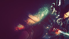 Dark attack woman Knives