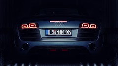 Dark Audi cars close-up audi r8