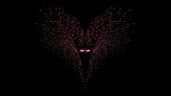 Dark black background masks digital art