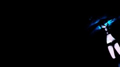 Dark black rock shooter Simple Background