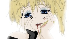 Dark blood Anime parody anime girls blue eyes mirai nikki