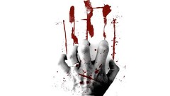 Dark blood hands horror creepy