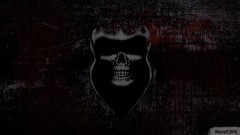 Dark blood skulls digital art grim