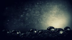 Dark bubbles spheres minimalistic