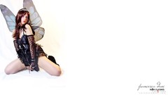 Dark Butterflies white background models alt girls Francesca 