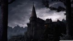 Dark castle fantasy art