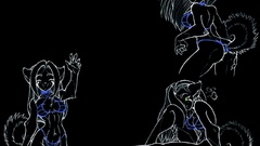 Dark cats anime girls nekomimi