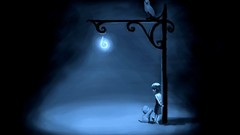 Dark cats children Birds minimalistic artistic