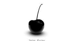 Dark cherries minimalistic artwork