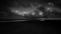 dark clouds monochrome landscape black