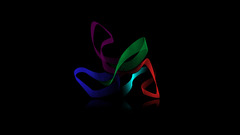 Dark colorful shapes