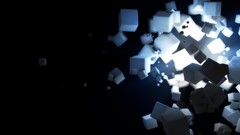 Dark cubes abstract graphics
