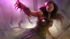 Dark dead woman Vampires Warriors