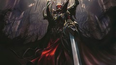 Dark death Knights armor Swords shadows artwork fantasy art