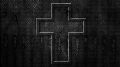 Dark design patterns god metal cross rust grunge