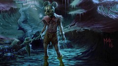 Dark disney mickey mouse animated