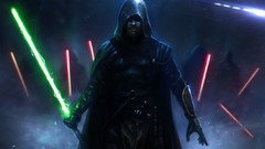 Dark evil star wars fan art lightsabers sith jedi fantasy art
