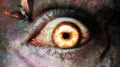 Dark eyes blood creepy