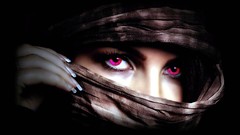 Dark eyes pink legend purple eyes Photo manipulation