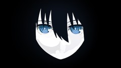 Dark faces blue eyes black rock shooter