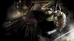 Dark fashion long hair girls with cars Vogue magazine fashion 