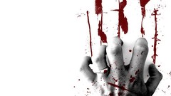 Dark Gothic hand blood