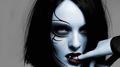 Dark Gothic woman blood Vampires tattoos