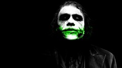 Dark Green The Dark Knight Heath Ledger faces monochrome the 