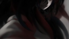 Dark grin bows long hair gray eyes anime girls bangs hakurei 