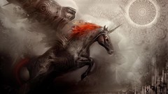 Dark grunge unicorns Android