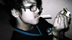 Dark guys! Boys! Cigarettes smoking teen ArunOggy1