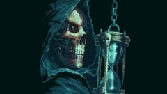 Dark hourglass horror