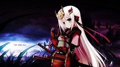 Dark Katana Anime samurai anime girls