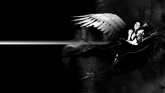 Dark love Gothic wings fantasy art artistic