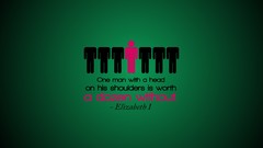 Dark Men head Typography green background minimalistic Simple 