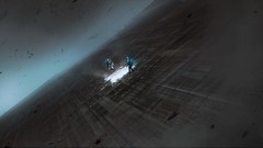 Dark Men light debris suit enter science fiction outer space 