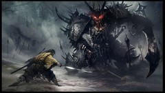 Dark Monsters samurai paintings Warriors fantasy art
