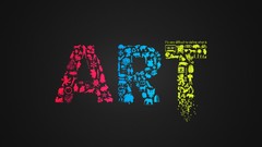 Dark multicolor artwork