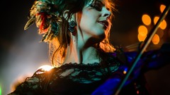 Dark Music woman violins brunettes violinist Lindsey Stirling