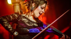 Dark Music woman violins brunettes violinist Lindsey Stirling
