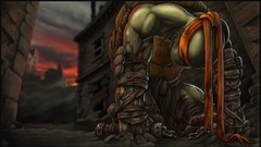 Dark orange blood Teenage Mutant Ninja Turtles Brothers sad 