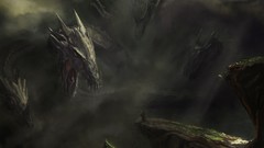 Dark paintings awakening science fiction hydra digital art 