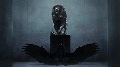 Dark paintings Lions crying illustrations digital art fantasy 