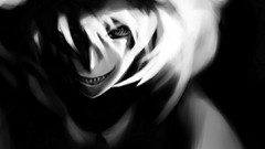 Dark paintings monochrome drawings anime girls touhou yakumo 