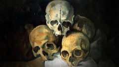 Dark paintings skulls Paul Cezanne