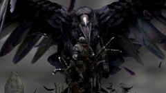 Dark raven giant dark souls digital art fantasy art grab