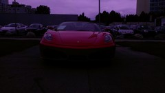 Dark red cars street Ferrari Spyder vienna ferrari f430